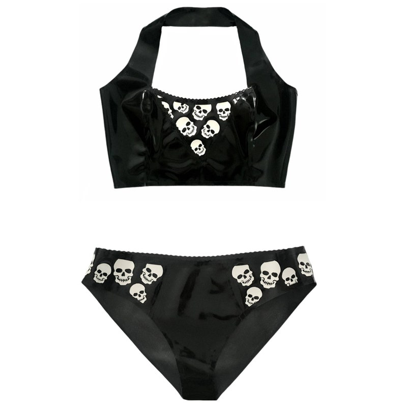 Goth Latex Skull Briefs image 4