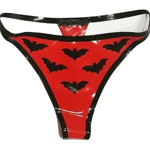 Latex Halloween Bats String Thong image 3