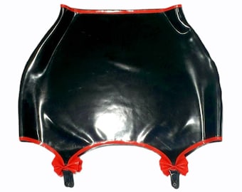 Latex Bat Bow Girdle or Suspender Skirt