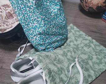Bolsa para zapatos: tela lavable, fácil de ajustar con cordón, ideal para regalar, esencial para viajar