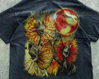 Dilophosaurus Dinosaur Vintage 90s Style Graphic Shirt, Y2k Nature Dinosaur Tee, Jurassic Aesthetic Streetwear, Unisex Clothing