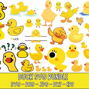 Duck Svg Bundle, Rubber Ducky Svg, Rubber Duck Svg, Duck Clipart, Duck Cut File, Duck Png, Rubber Duck Clipart, Yellow Duck Svg, Svg
