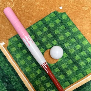 24” wiffle ball bat (ice cream drip) + ball