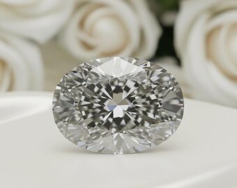 0.50 Ct Lab Grown Gray Diamond | Oval Brilliant Cut Loose Gemstone