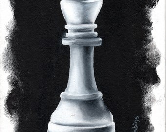 Chess Queen 2 Original Oil Painting