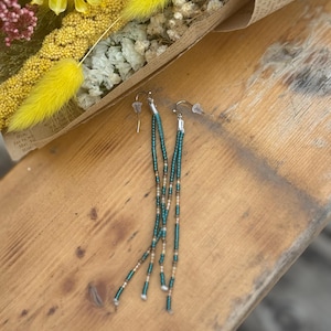 Dangle seed bead earrings