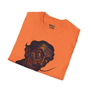 Artistic Portrait T-Shirt: Colorful Vintage Graphic Tee