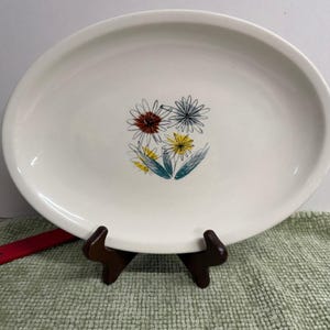 ヴィンテージ シェナンゴ チャイナ オーバルプラッター 花柄 レストランウェア アメリカ製