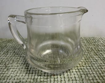 Jarra de crema de vidrio para cereales Kellogg's Pep, publicidad vintage, jarra pequeña