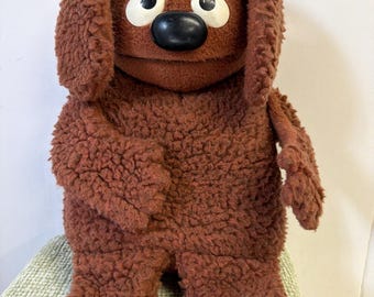 VTG Muppets Rowlf The Dog 1977 Fisher Price 17” Plush Hand Puppet Jim Henson 852