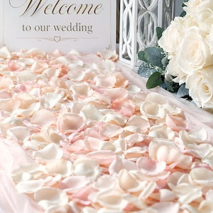 Romantic Rose Petals, Fabric Petals for Weddings, Aisles, Flower Girls, Wedding Decorations Flower Girl, Wedding Toss, Natural petals