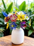 Glass Birth Month Flowers, Handmade Birth Flower Gift Bouquet, Christmas for Mom Grandma, Valentine's, Wedding, or Mother's Day Present product logo