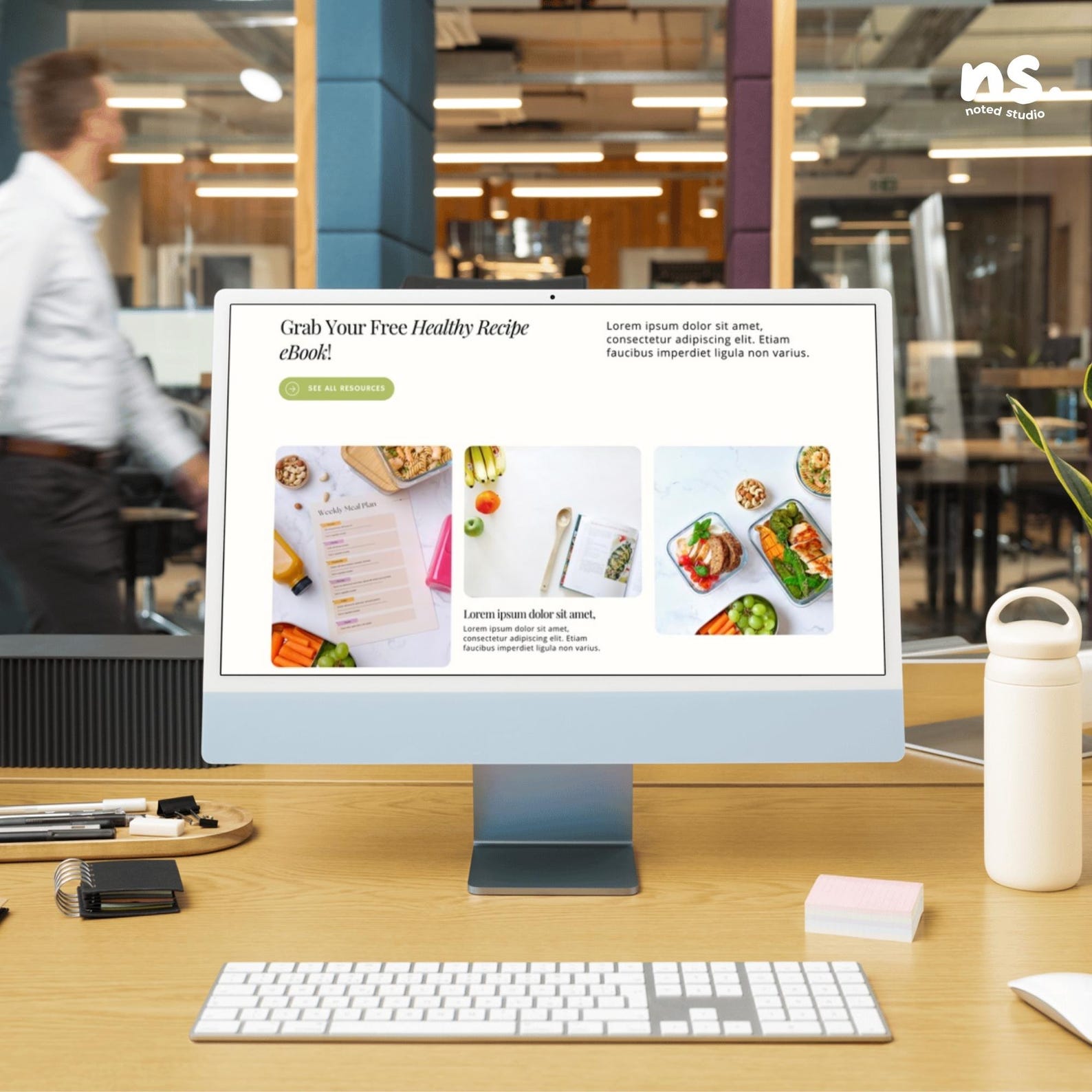 Nutritionist & Health Coach Website Template Multipage Canva Kit (7