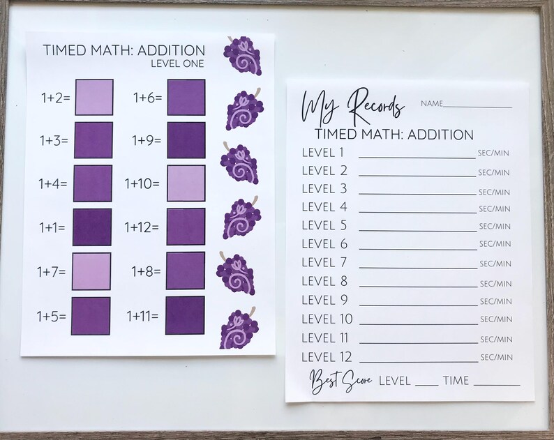 Early Education Math Game: Printable Practice Worksheets for Beginner ...