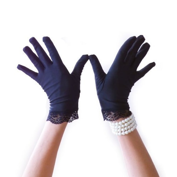 Black Glove, Vintage Glove, Retro Glove, Opera Glove, Evening Glove, 1920s Glove, Flapper Glove, Roaring 20s, Costume Glove, Great Gatsby