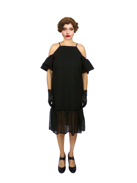 off the shoulder flapper dress