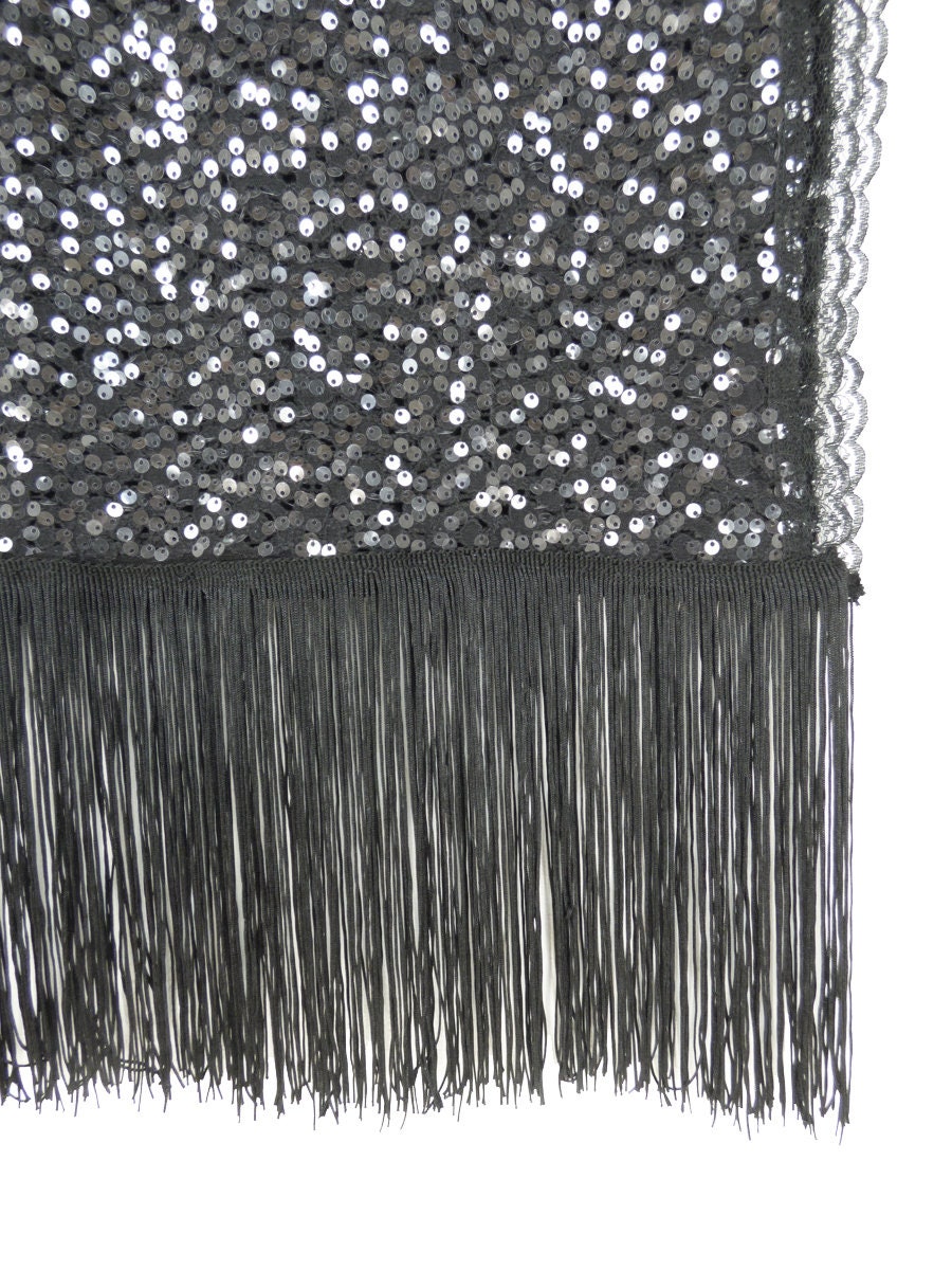 sequin evening shawl