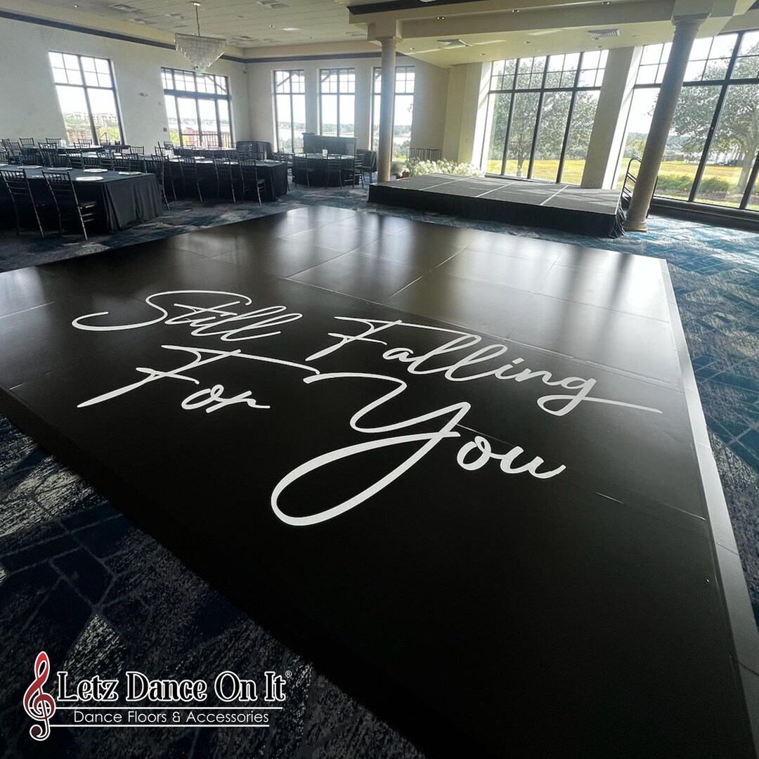 Custom Inscription Dance Floor Wrap Matte or Gloss Removable Vinyl ...