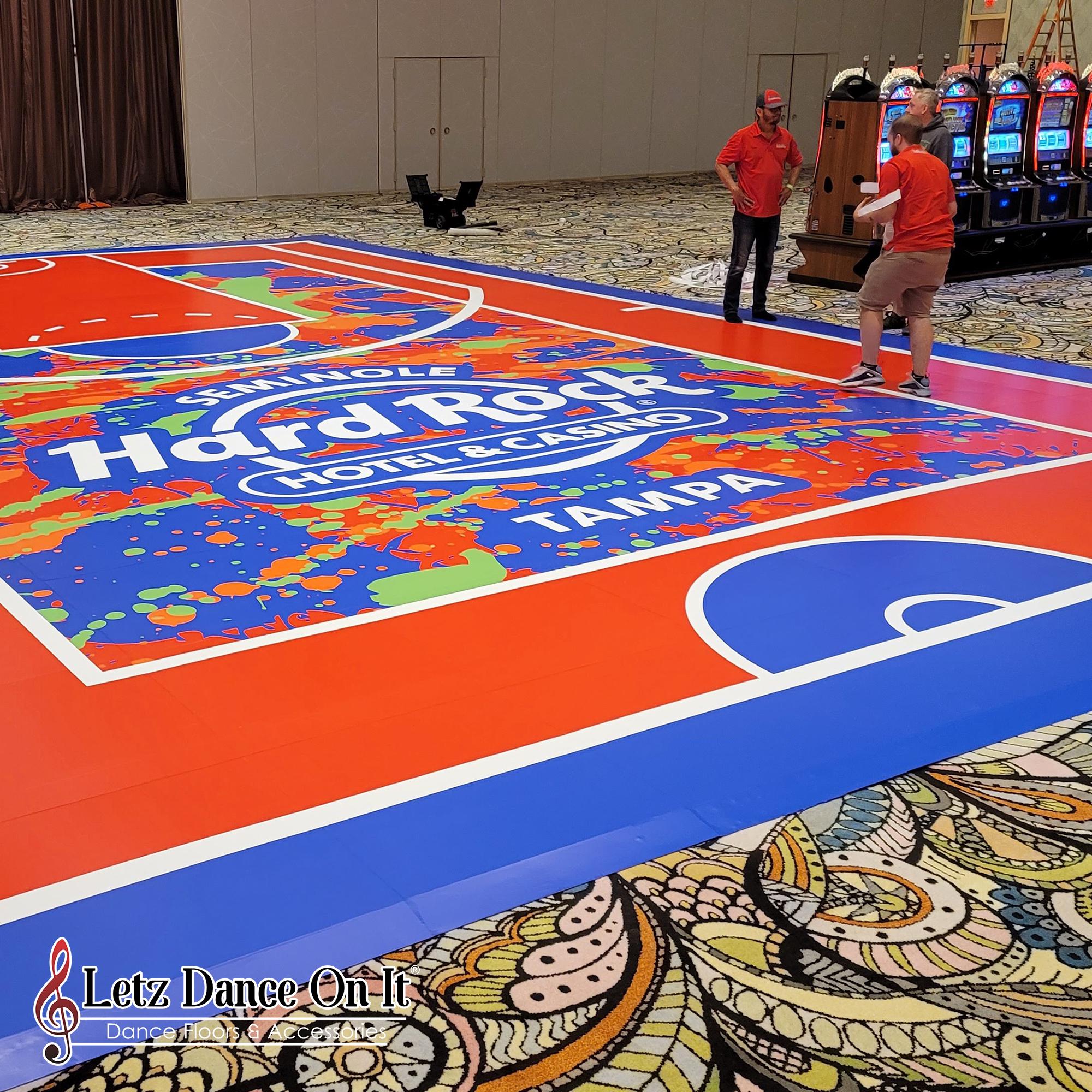 Custom Basketball Court Dance Floor Wrap Matte or Gloss Removable Vinyl ...