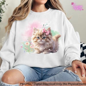 cute cat Watercolor painting