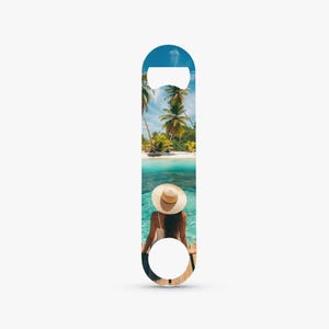 Personalized Flat Bottle Opener – Custom Photo Engraved Beer Bottle Opener - Best Gift - Bartender
