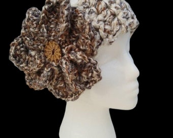 Headband / ear warmer with flower