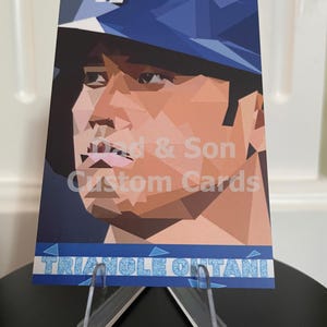 Triangle Ohtani: Shohei Ohtani Custom Baseball Card - Made Using Nothing But Triangles!