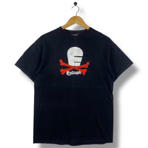 Camiseta vintage con gráfico del logotipo de EPITAPH RECORDS de los años 2000