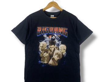 レア!! 韓国アイドルグループ BIGBANG グラフィック フェードTシャツ
