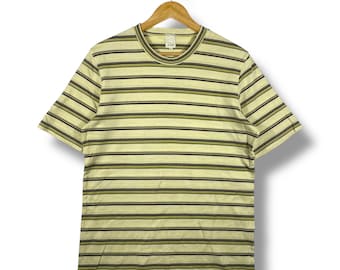 A.A.R By Yohji Yamamoto Striped Tee Shirt Extra Large Size