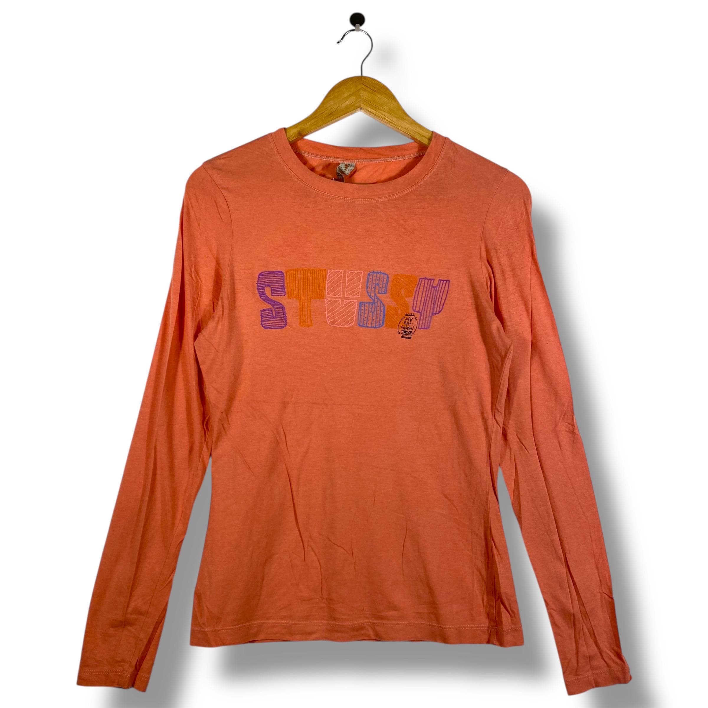 Vintage 00's STUSSY Logo Graphic Women Longsleeve Tee Shirt - Etsy