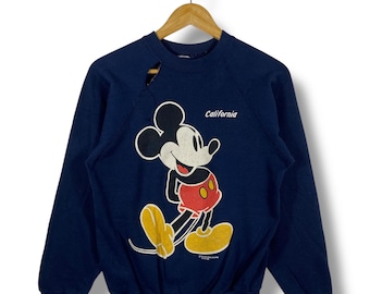 Vintage 80's MICKEY MOUSE CALIFORNIA Graphic Crewneck Sweatshirt