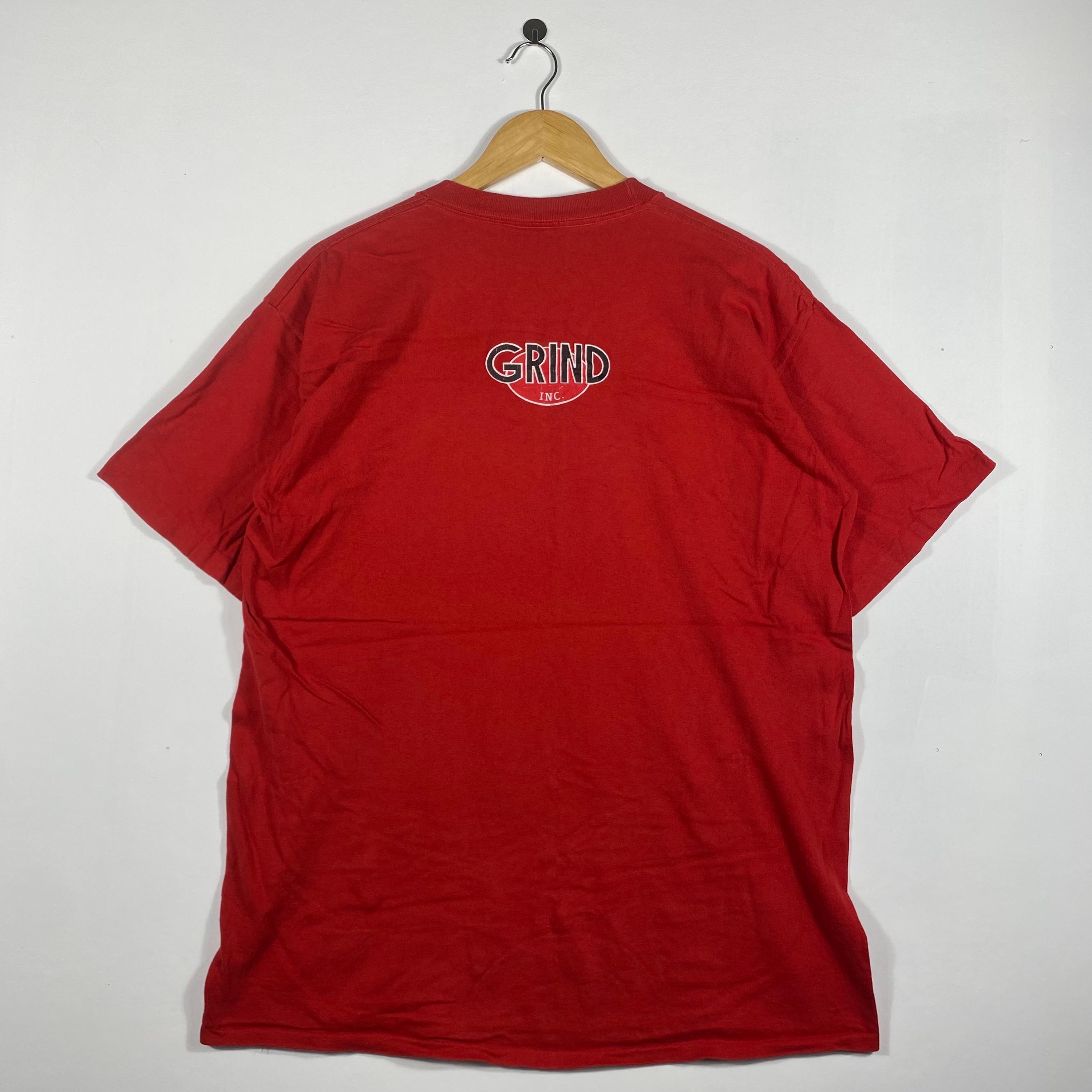 ヴィンテージ 90年代 GRIND INC. スケートボード ロゴ グラフィック T 