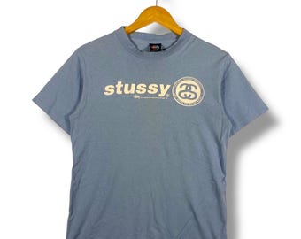 00s Vintage Stussy Neighborhood Boneyards T Shirt / Black Cotton