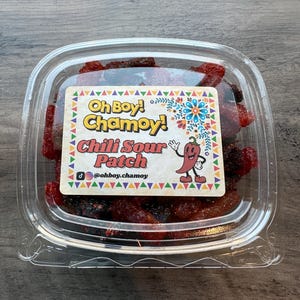 CHAMOY Sour Patch CANDY 10 oz / Dolcetto messicano dolce, aspro e piccante / Dulces Enchilados / Caramella Tajín / Snack aspro alla frutta / Oh Boy Chamoy