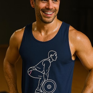 Funny Gay Gym Tank Top, Showing Strap Workout Tee, Power Bottom Tank Top, LGBTQ+ Pride Fitness Apparel - 16 Vibrant Colors