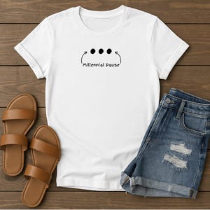 Millennial Pause Unisex Cotton Tshirt! Funny Tee for Millennials! 16 colors available!