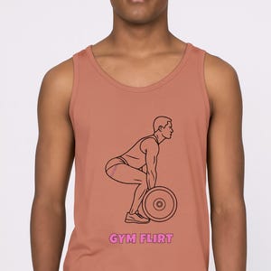 Funny Gay Gym Tank Top, Gym Flirt Workout Tee, Power Bottom Tank Top, LGBTQ+ Pride Fitness Apparel - 16 Vibrant Colors