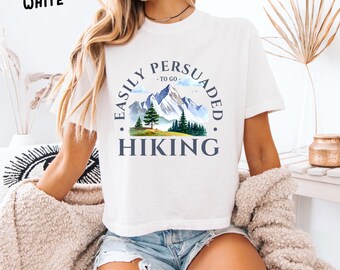 Hiking Graphic Crop Top: Adventure Outdoors, 100% Cotton