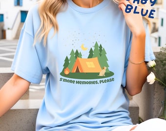 Campfire Graphic Tee – Cozy Camping Outdoors Shirt