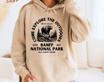 Banff Sweatshirt: Cozy Mountain Sweatshirt, Nature Lover Sweatshirt, Banff National Park Gift, Hiking Adventure Pullover