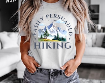 Camiseta divertida para senderismo: ideal para quienes se animan a hacer senderismo, ideal para amantes del senderismo, ideal para regalar en la naturaleza, ideal para amantes de la naturaleza.