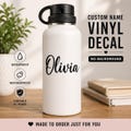 Custom Name Vinyl Decal | Waterproof, Durable Sticker for Laptops, Bottles product logo