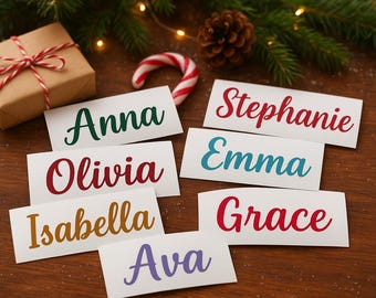 Personalized Name Vinyl Decal – Custom Name Sticker for Bottles, Cups, Laptops & More