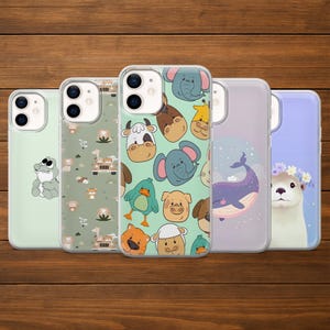 Baby Animal Phone Case Safari Dino Cover for iPhone 17Pro, 16, 15, 14, 13, 12, Samsung S25, S24, S23FE, S22, A16, A26, A56, Pixel 10, 9Pro
