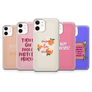 Spanish Saying Phone Case Quote Latina Cover for iPhone 17Pro, 16, 15, 14, 13, 12, Samsung S25, S24, S23FE, S22, A16, A56, Pixel 10, 9Pro, 8