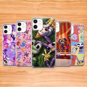 Increíble funda para teléfono Digital Circus Pomni TADC para iPhone 17 Pro, 16, 15, 14, 13, 12, Samsung S26, S25, S24, A16, A26, A56, Pixel 10, 9