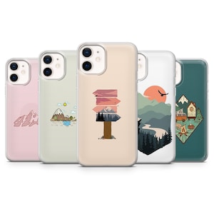 Funda para teléfono con paisaje de montaña y naturaleza para iPhone 17Pro, 16, 15, 14, 13, 12, Samsung S25, S24, S23FE, S22, A16, A56, Pixel 10, 9Pro, 8A