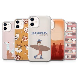 Western Phone Case Cowgirl Rodeo Cover for iPhone 17Pro, 16, 15, 14, 13, 12, Samsung S25, S24, S23FE, S22, A16,A26,  A56, Pixel 10, 9Pro, 8A