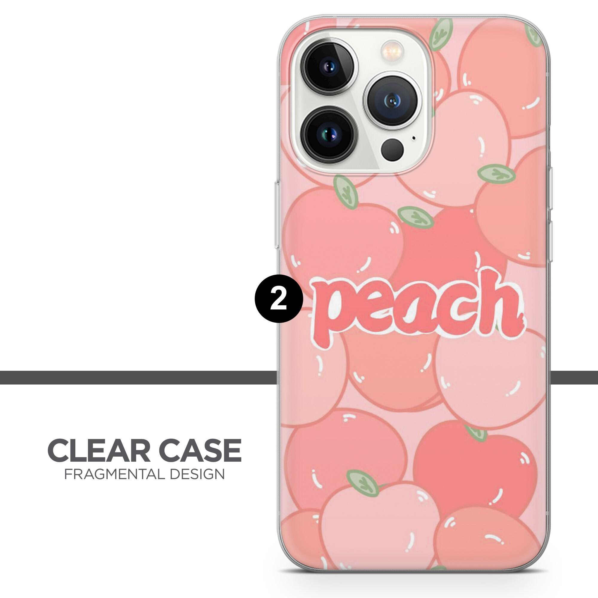ピーチ クォート フォンケース おしゃれ フルーティー カバー iPhone